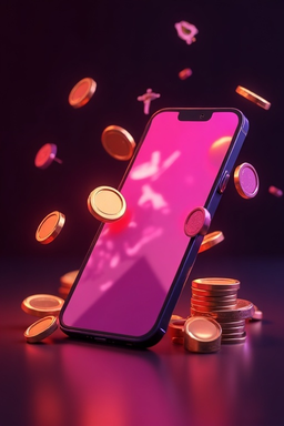 Smartphone con app Kinbet