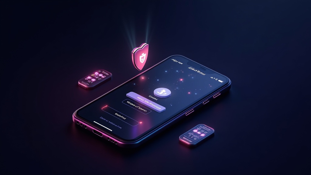 Smartphone con schermata di login e aggiornamenti in ambiente casino